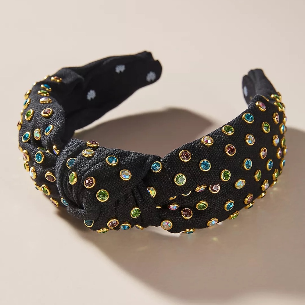 Lele Sadoughi Kinsey Embellished Knotted Headband